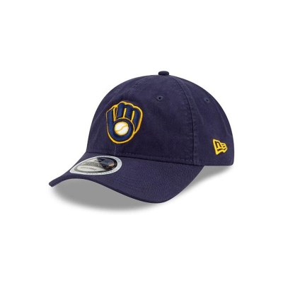 Milwaukee Brewers Gorra | New Era MLB Packable Visor 9twenty Adjustable Cap Mexico - Azules